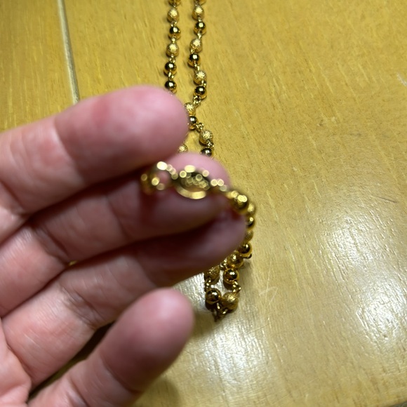 🌼Vintage Signed Napier Gold Tone Ball Bead Necklace   Estate Jewelry - Picture 3 of 5
